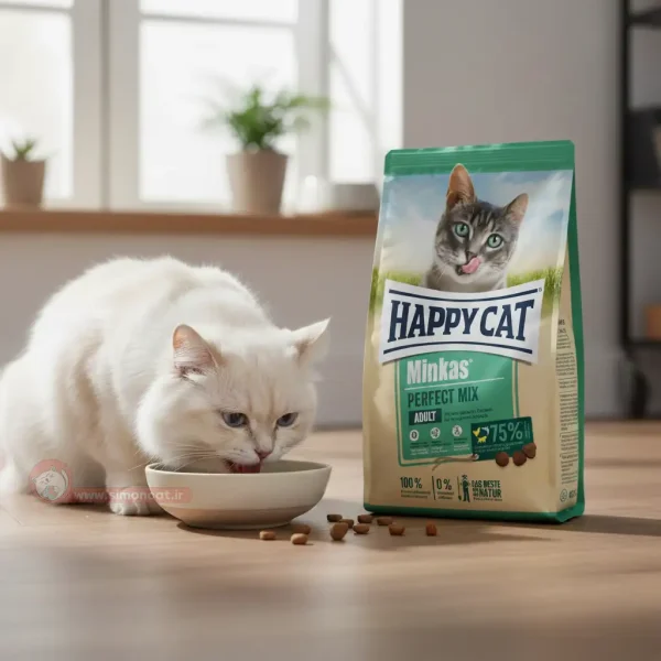 مشخصات غذای گربه هپی کت میکس میناکس