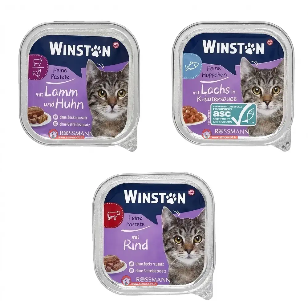 ووم گربه وینستون با طعم های مختلف ووم گربه وینستون با طعم های مختلف