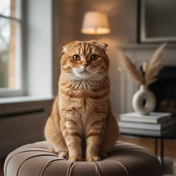 گربه اسکاتیش کاراملی